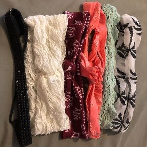 Assortment of headbands including A&m